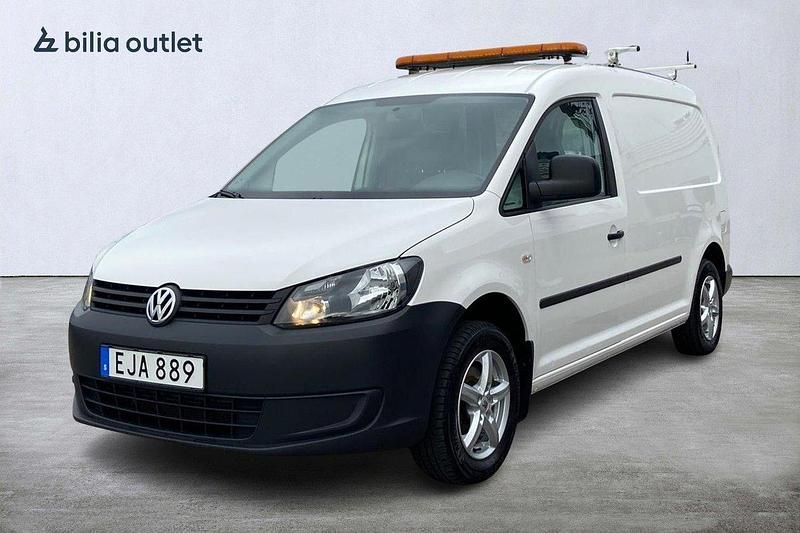 Vit Begagnad 2015 VW Caddy Maxi Minibuss | 79 900 kr (Superpris) - Bild 1/3