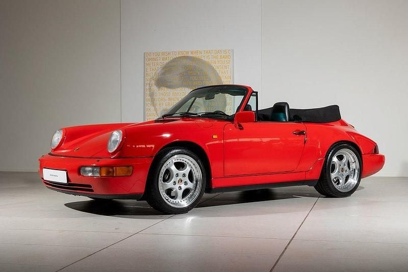 Röd Begagnad 1991 Porsche 911 Carrera Cabriolet Cab | 695 000 kr - Bild 1/4