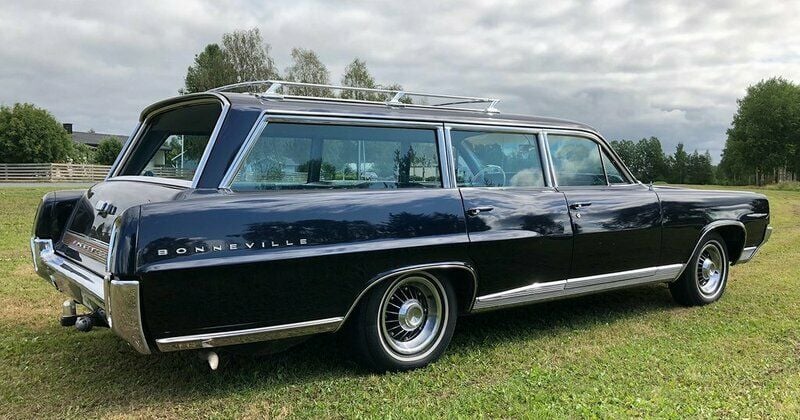 Begagnad Pontiac Bonneville 302 HK (222 kW) 1964 Blå Sedan