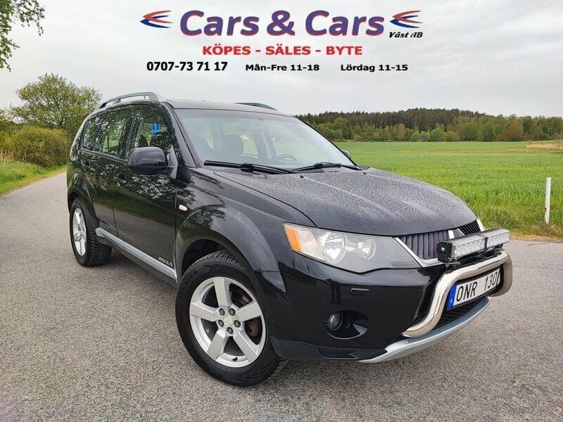 Svart Begagnad 2007 Mitsubishi Outlander SUV | 34 900 kr (Lite dyr) - Bild 1/4