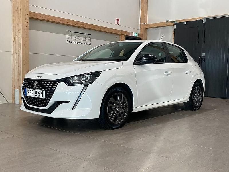 Begagnad Peugeot 208 Active 75 HK (55 kW) 2021 Vit Halvkombi