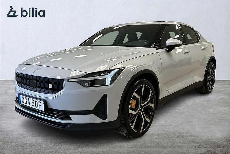 Silver Begagnad 2022 Polestar 2 Performance Sedan | 419 900 kr (Bra pris) - Bild 1/3
