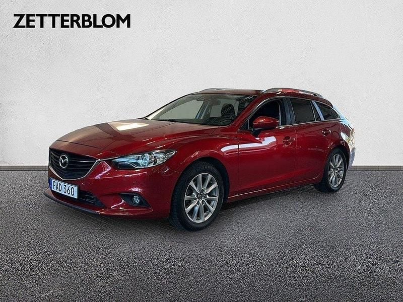 Röd Begagnad 2014 Mazda 6 Vision Kombi | 139 000 kr (Lite dyr) - Bild 1/4