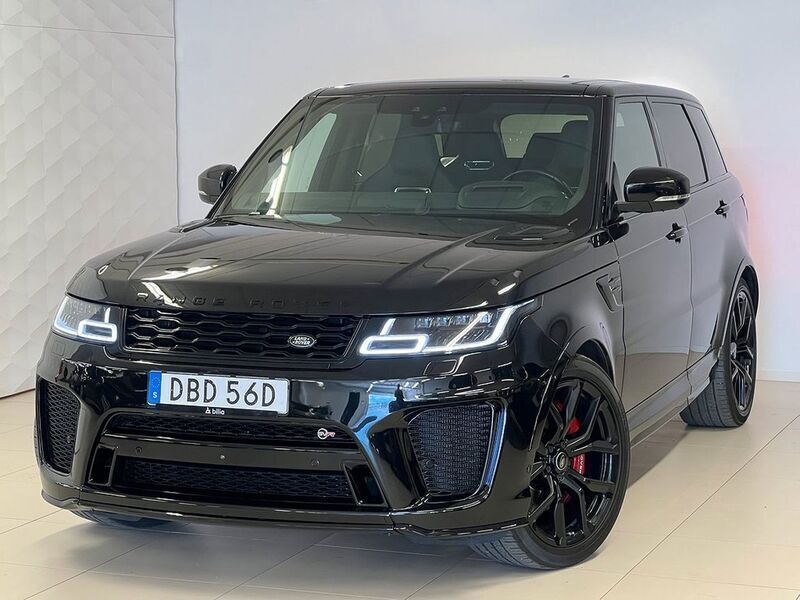 Svart Begagnad 2020 Land Rover Range Rover Sport SVR SUV | 895 000 kr (Bra pris) - Bild 1/4