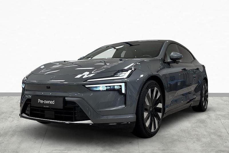 Grå Begagnad 2024 Polestar 4 Long Range Single Motor SUV | 699 900 kr (Marknadspris) - Bild 1/3