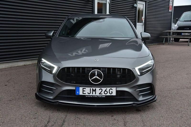 Begagnad Mercedes A35 AMG AMG 306 HK (225 kW) 2019 Mörkgrå (grå) Halvkombi