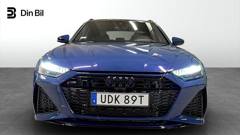 Ny Audi RS6 Performance 630 HK (463 kW) 2026 Blå Kombi