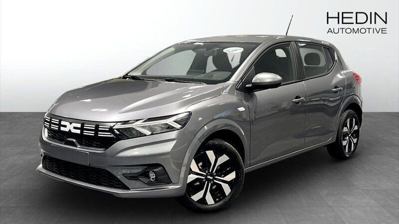 Grå (grey) Ny 2025 Dacia Sandero Expression Halvkombi | 216 200 kr (Bra pris) - Bild 1/4