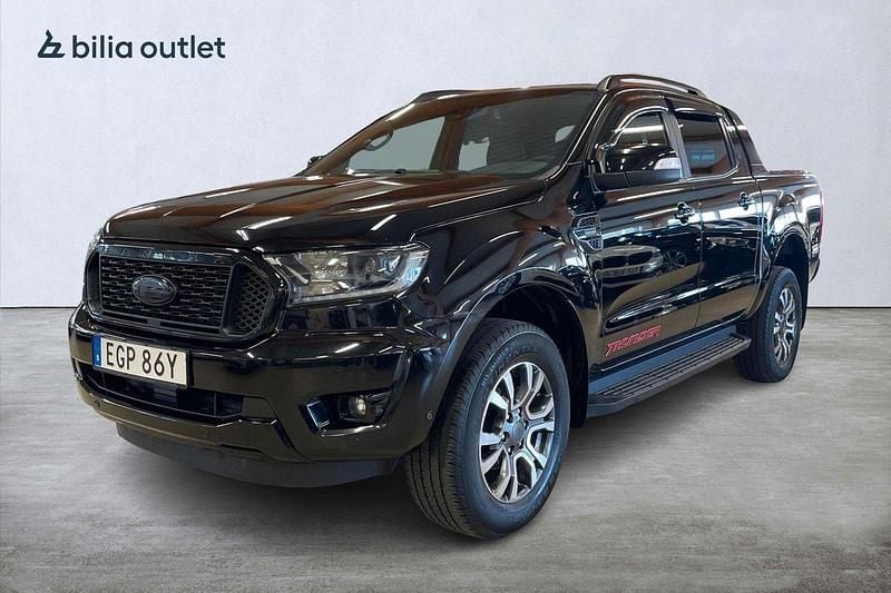 Svart Begagnad 2021 Ford Ranger Pickup | 369 900 kr (Superpris) - Bild 1/3