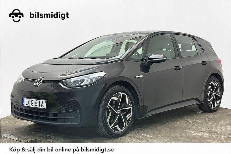 Mörkgrå (grå) Begagnad 2022 VW ID.3 Pro Halvkombi | 204 900 kr (Bra pris) - Bild 1/3