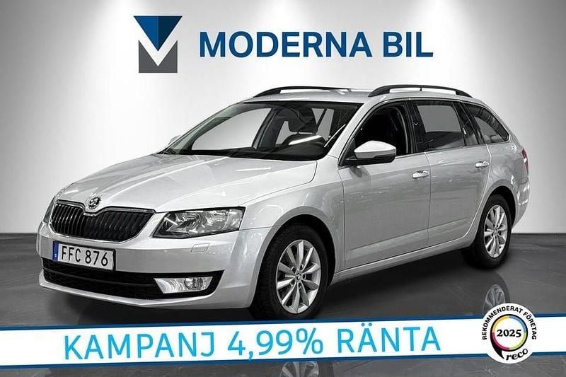 Silver Begagnad 2015 Skoda Octavia Ambition Kombi | 134 700 kr (Marknadspris) - Bild 1/4