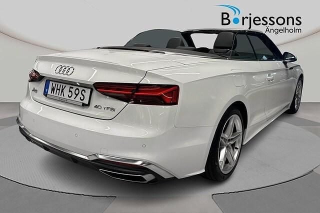 Begagnad Audi A5 Cabriolet S-Line 190 HK (139 kW) 2020 Glaciärvit metallic Cab