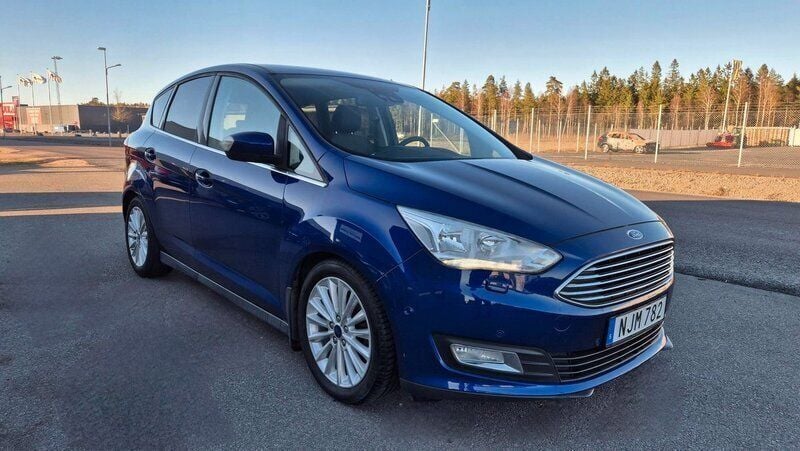Blå Begagnad 2016 Ford C-MAX Titanium Minibuss | 99 900 kr (Marknadspris) - Bild 1/4