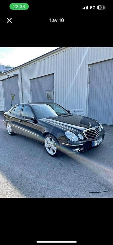 Svart Begagnad 2007 Mercedes E200 Avantgarde Sedan | 75 000 kr (Marknadspris) - Bild 1/4