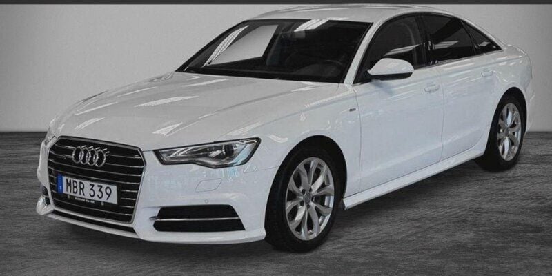 Vit Begagnad 2016 Audi A6 Ambition Sedan | 195 000 kr (Bra pris) - Bild 1/4