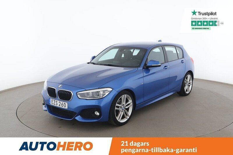 Blå Begagnad 2015 BMW 116 M Sport Halvkombi | 129 000 kr (Lite dyr) - Bild 1/4