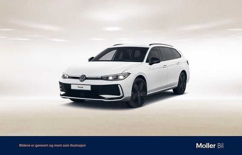Pure white Begagnad 2024 VW Passat R-line Kombi | 384 900 kr (Lite dyr) - Bild 1/3