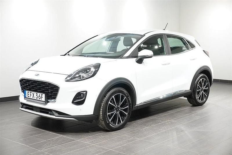 Begagnad Ford Puma Titanium 125 HK (91 kW) 2021 Frozen white solid SUV