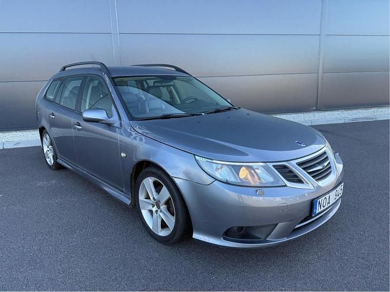 Blå Begagnad 2008 Saab 9-3 Vector Kombi | 27 900 kr (Superpris) - Bild 1/4