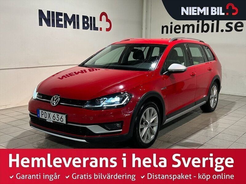 Röd Begagnad 2018 VW Golf Alltrack Kombi | 209 900 kr (Lite dyr) - Bild 1/2