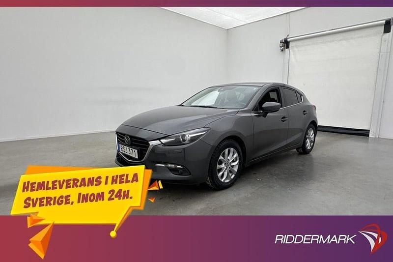 Grå Begagnad 2016 Mazda 3 Optimum Halvkombi | 129 700 kr (Bra pris) - Bild 1/3
