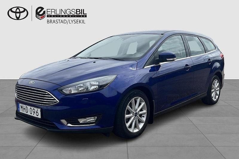 Blå Begagnad 2016 Ford Focus Titanium Kombi | 89 900 kr (Bra pris) - Bild 1/4