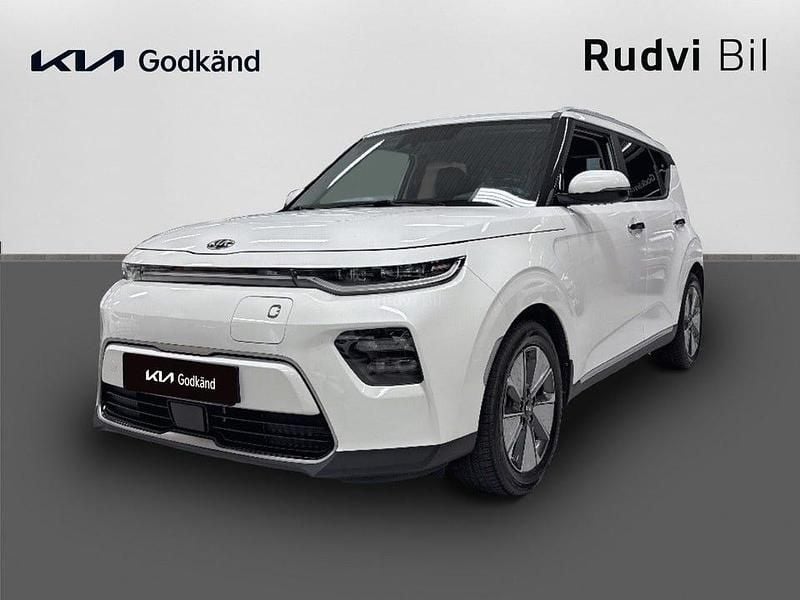 Vit Begagnad 2021 Kia Soul EV Advance SUV | 239 900 kr (Bra pris) - Bild 1/4