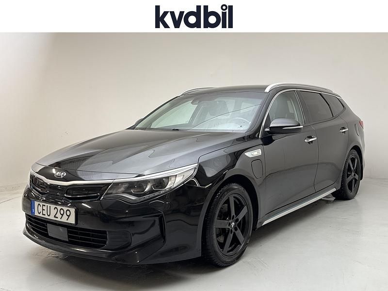 Svart Begagnad 2018 Kia Optima Hybrid Sport Sedan | 145 000 kr (Marknadspris) - Bild 1/3