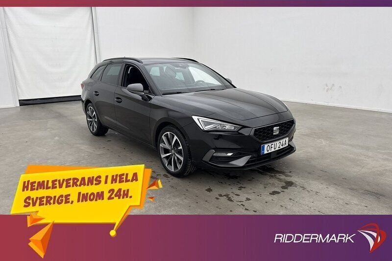 Svart Begagnad 2020 Seat Leon ST FR Kombi | 199 700 kr (Marknadspris) - Bild 1/3