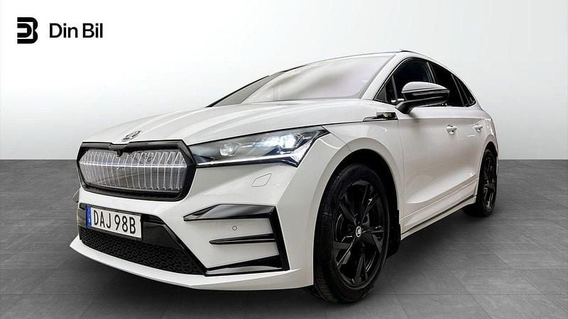 Vit Begagnad 2024 Skoda Enyaq iV RS SUV | 549 900 kr (Lite dyr) - Bild 1/4