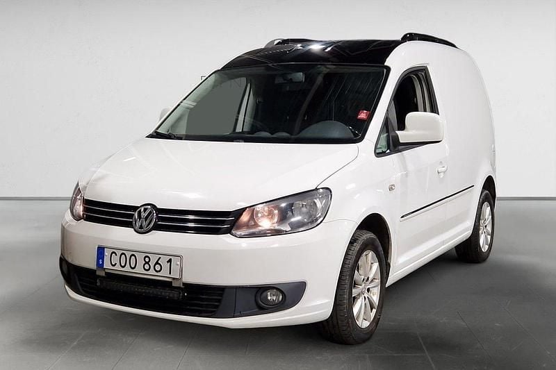 Vit Begagnad 2014 VW Caddy Edition Minibuss | 79 900 kr (Marknadspris) - Bild 1/3