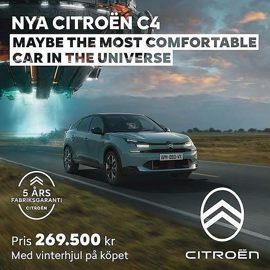 Grön Ny 2025 Citroën C4 Halvkombi | 269 500 kr (Bra pris) - Bild 1/1