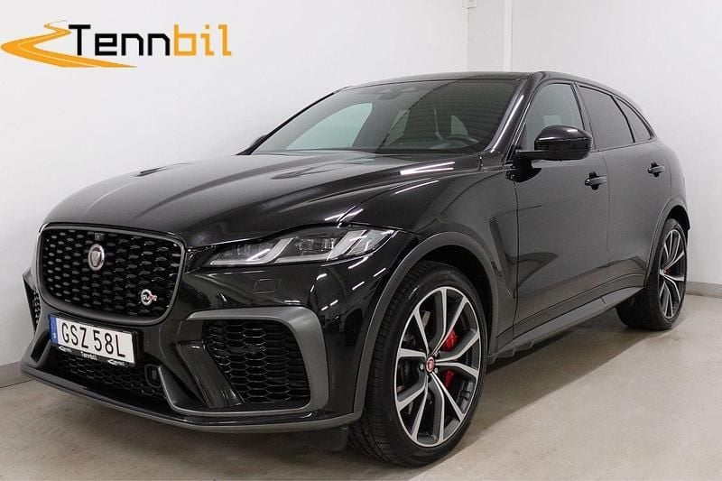 Svart Begagnad 2021 Jaguar F-Pace SVR SUV | 759 900 kr - Bild 1/4