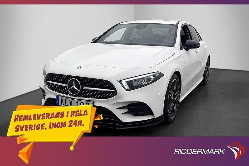 Vit Begagnad 2021 Mercedes A200 AMG Sedan | 279 900 kr (Marknadspris) - Bild 1/3