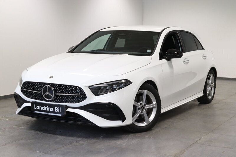 Vit Begagnad 2024 Mercedes A200 Advanced Plus Halvkombi | 389 000 kr (Dyr) - Bild 1/4