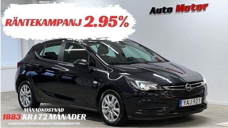 Svart Begagnad 2015 Opel Astra Halvkombi | 109 900 kr (Bra pris) - Bild 1/3