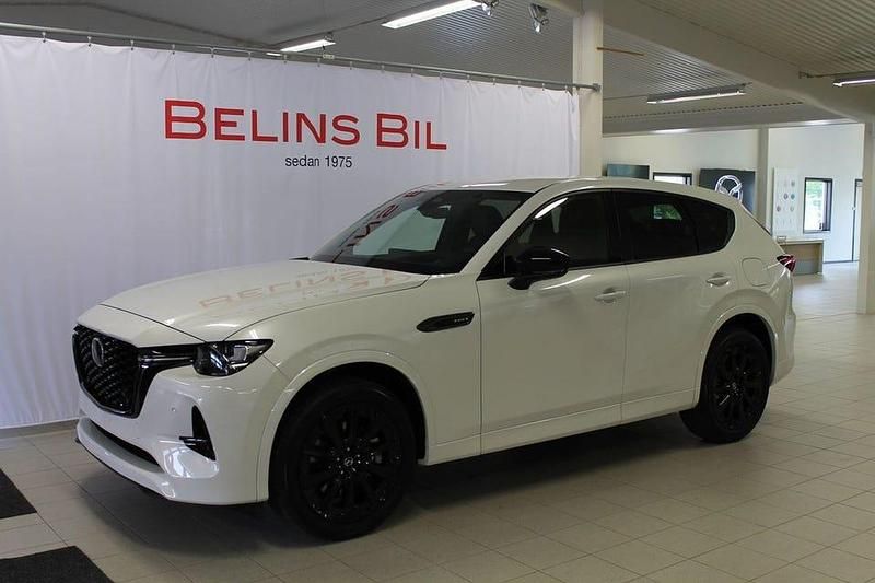 Vit (rhodium white metallic) Ny 2025 Mazda CX-60 Homura-Line SUV | 585 000 kr - Bild 1/4