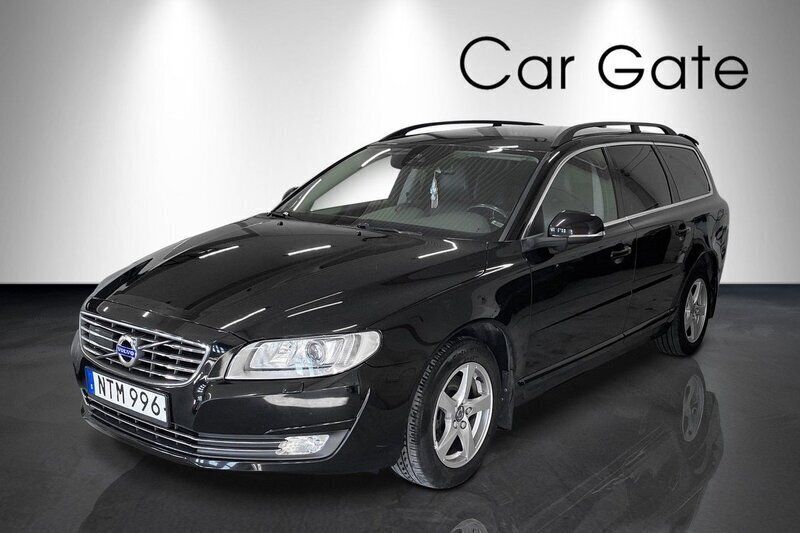 Svart Begagnad 2016 Volvo V70 Momentum Kombi | 139 900 kr (Marknadspris) - Bild 1/4