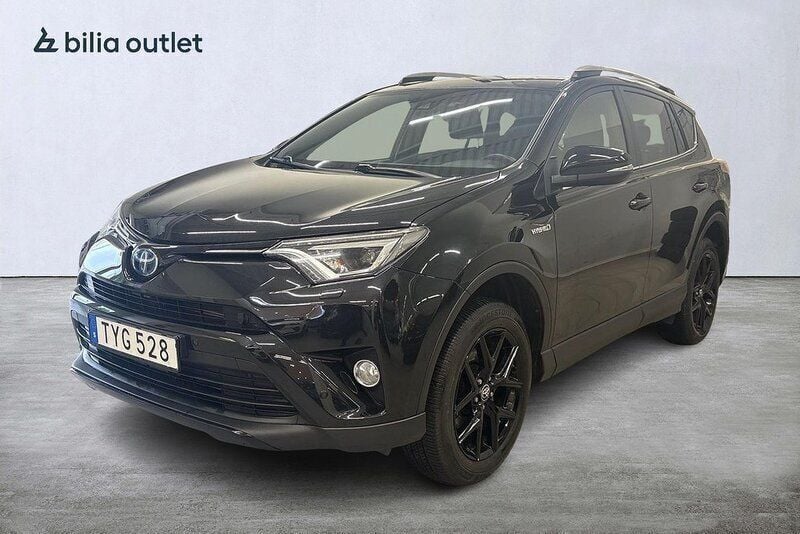 Svart Begagnad 2018 Toyota RAV4 Hybrid SUV | 234 900 kr (Marknadspris) - Bild 1/4