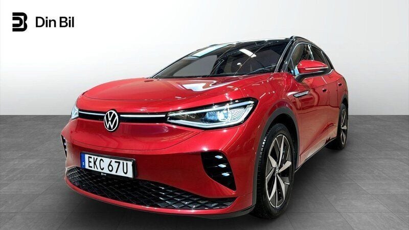 Mörkröd Begagnad 2022 VW ID.4 GTX SUV | 399 900 kr (Marknadspris) - Bild 1/4