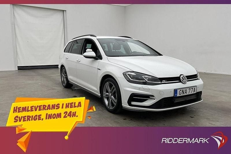 Vit Begagnad 2019 VW Golf VIII R-line Kombi | 209 900 kr (Marknadspris) - Bild 1/3