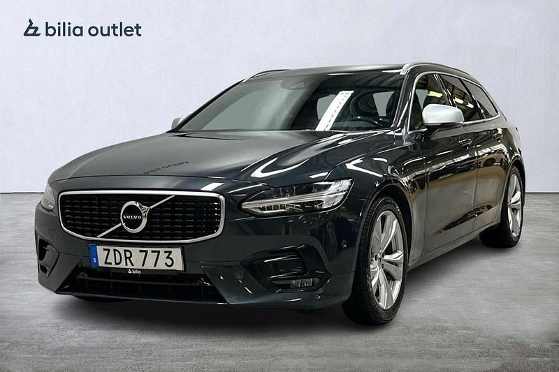 Grå Begagnad 2018 Volvo V90 R-Design Kombi | 289 900 kr (Marknadspris) - Bild 1/4