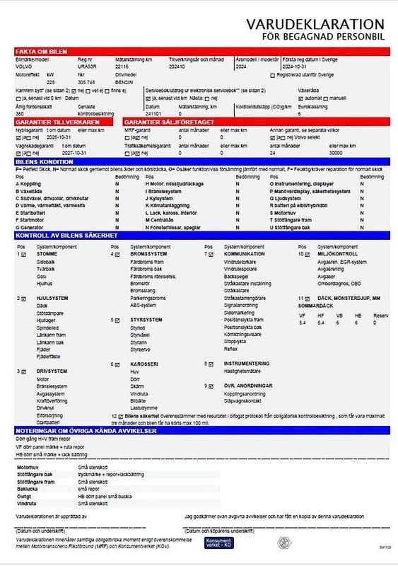 Begagnad Volvo XC90 Ultra 462 HK (339 kW) 2025 Svart SUV