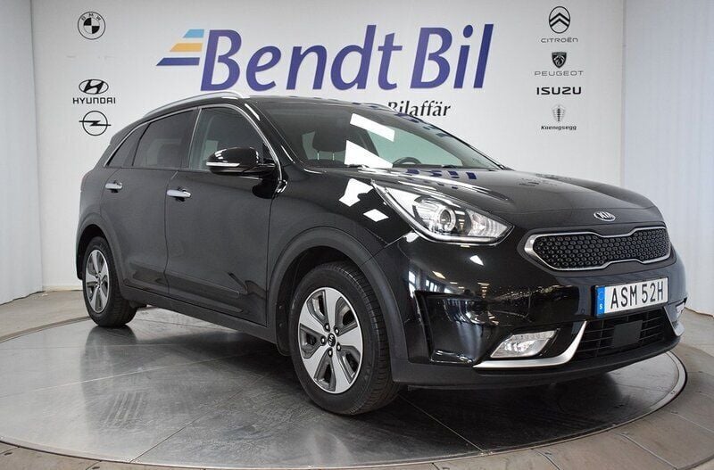 Svart Begagnad 2019 Kia Niro Advance SUV | 178 700 kr (Bra pris) - Bild 1/3