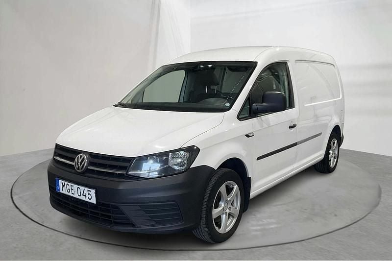 Vit Begagnad 2018 VW Caddy Maxi Minibuss | 99 000 kr (Superpris) - Bild 1/4