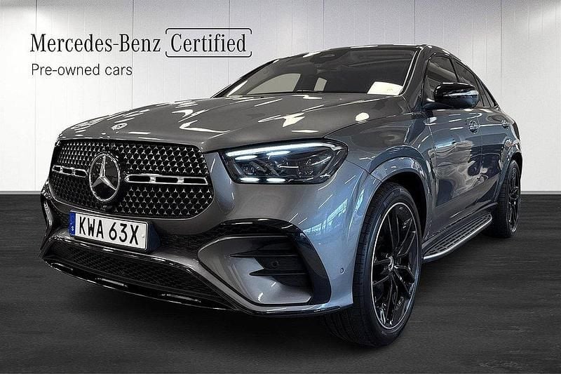 Grå Begagnad 2024 Mercedes GLE350 AMG Sportkupé | 1 049 000 kr - Bild 1/4