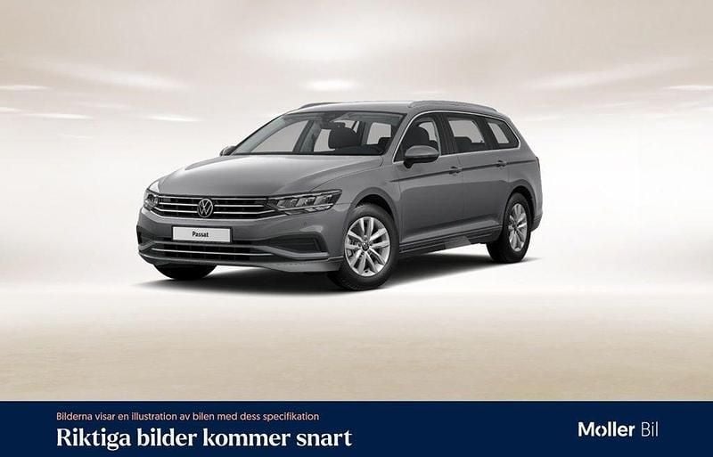Silver (pyrit silver metallic) Begagnad 2024 VW Passat Business Kombi | 284 900 kr (Marknadspris) - Bild 1/4