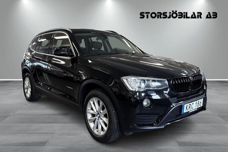 Svart Begagnad 2017 BMW X3 SUV | 234 000 kr (Marknadspris) - Bild 1/4