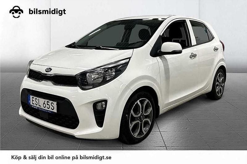 Vit Begagnad 2021 Kia Picanto Advance Halvkombi | 115 900 kr (Marknadspris) - Bild 1/3