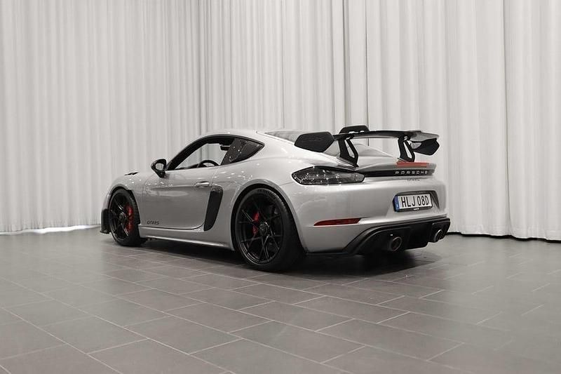 Begagnad Porsche 718 Cayman GT4 501 HK (368 kW) 2022 Silver Sportkupé